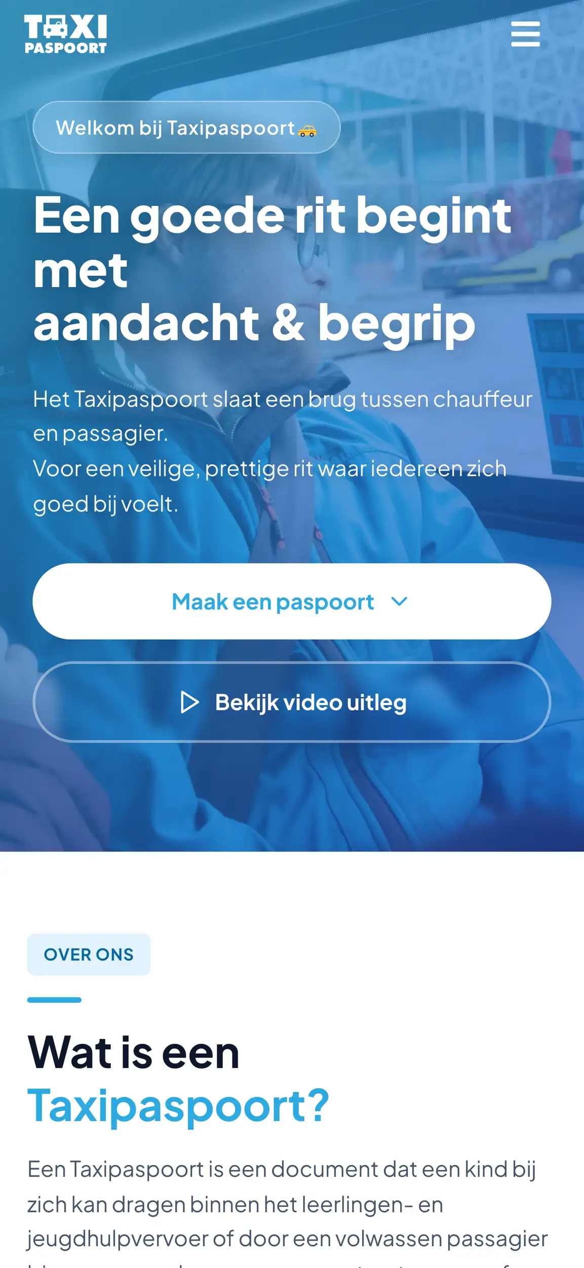 Voorbeeld installatiebedrijf website - mobiele website screenshot 2